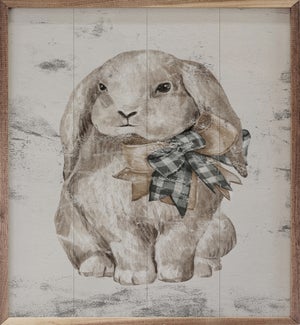 Tan Bunny With Bow